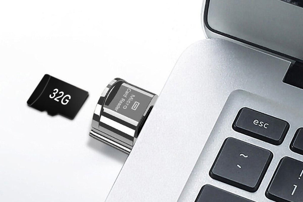 SD Card Reader for iPhone ipad Android Mac Camera Micro SD Card Reader -USB Port