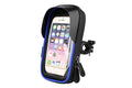 Waterproof Bike Phone Holder Fully Enclosed Touch Sensitive Phone Mount-Blue