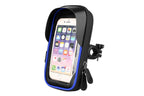 Waterproof Bike Phone Holder Fully Enclosed Touch Sensitive Phone Mount-Blue