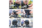 Waterproof Bike Phone Holder Fully Enclosed Touch Sensitive Phone Mount-Red
