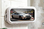 Waterproof Anti-Fog Rotating Shower Phone Holder for Bathroom-White