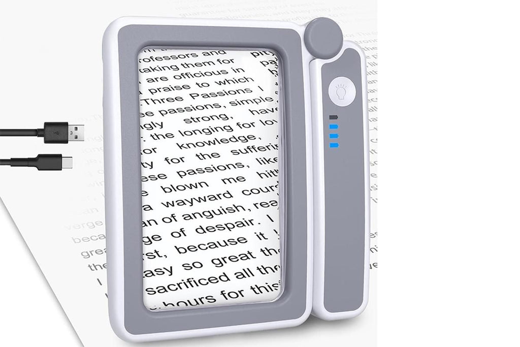 5x Magnifier Magnifying Glass With 10 LEDs Light Reading Gifts For Elderly For Book Christmas Birthday Gifts