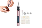 Electric Micro Engraver Pen DIY Engraving Tool Kit Cordless Portable Rechargeable Engraving Pen-Pink