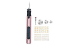 Electric Micro Engraver Pen DIY Engraving Tool Kit Cordless Portable Rechargeable Engraving Pen-Pink