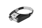 Head Mount Magnifying Glasses With LED Light For Jewelry Arts Crafts And Close Work-Gray