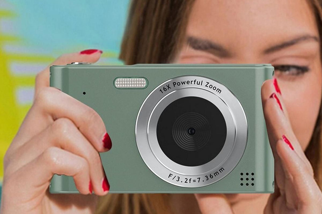 4K HD Digital Camera With 32G Memory Card-Green