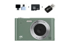 4K HD Digital Camera With 32G Memory Card-Green
