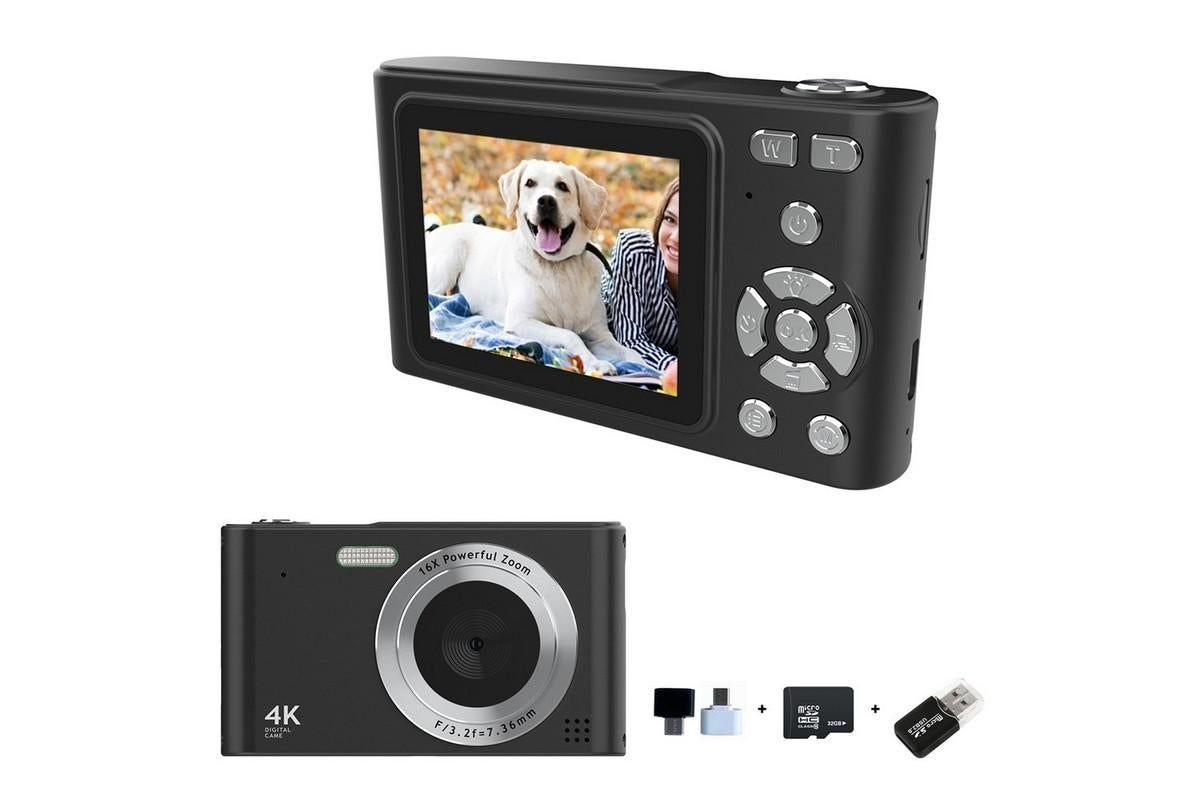 4K HD Digital Camera With 32G Memory Card-Green