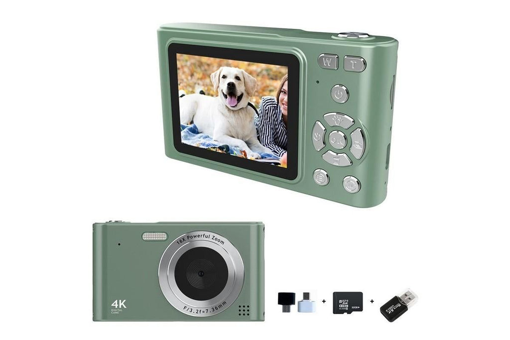 4K HD Digital Camera With 32G Memory Card-Black