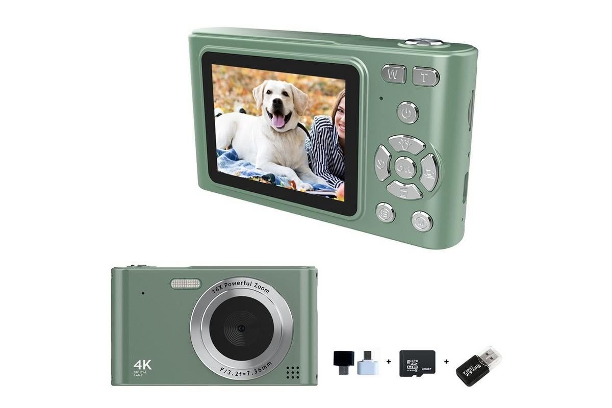 4K HD Digital Camera With 32G Memory Card-Black