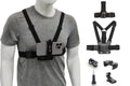 6-Piece Head Strap and Chest Harness Mount Kit for Phone Action Camera
