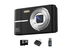 Digital Camera 4K Screen Video Camera With 32GB Memory Card-Black