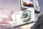 Digital Camera 4K Screen Video Camera With 32GB Memory Card-Silver