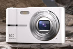 Digital Camera 4K Screen Video Camera With 32GB Memory Card-Silver