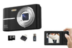 Digital Camera 4K Screen Video Camera With 32GB Memory Card-Silver