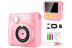 Instant Print Camera for Kids Zero Ink Print Photo Camera with 32G TF Card-Purple