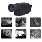 Night Vision Monocular Binoculars 4K IR Digital Telescope for Adult Hunting Camping-Black