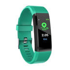 Bluetooth Smart Fitness Tracker Band Heart Rate Monitor Armband-Green
