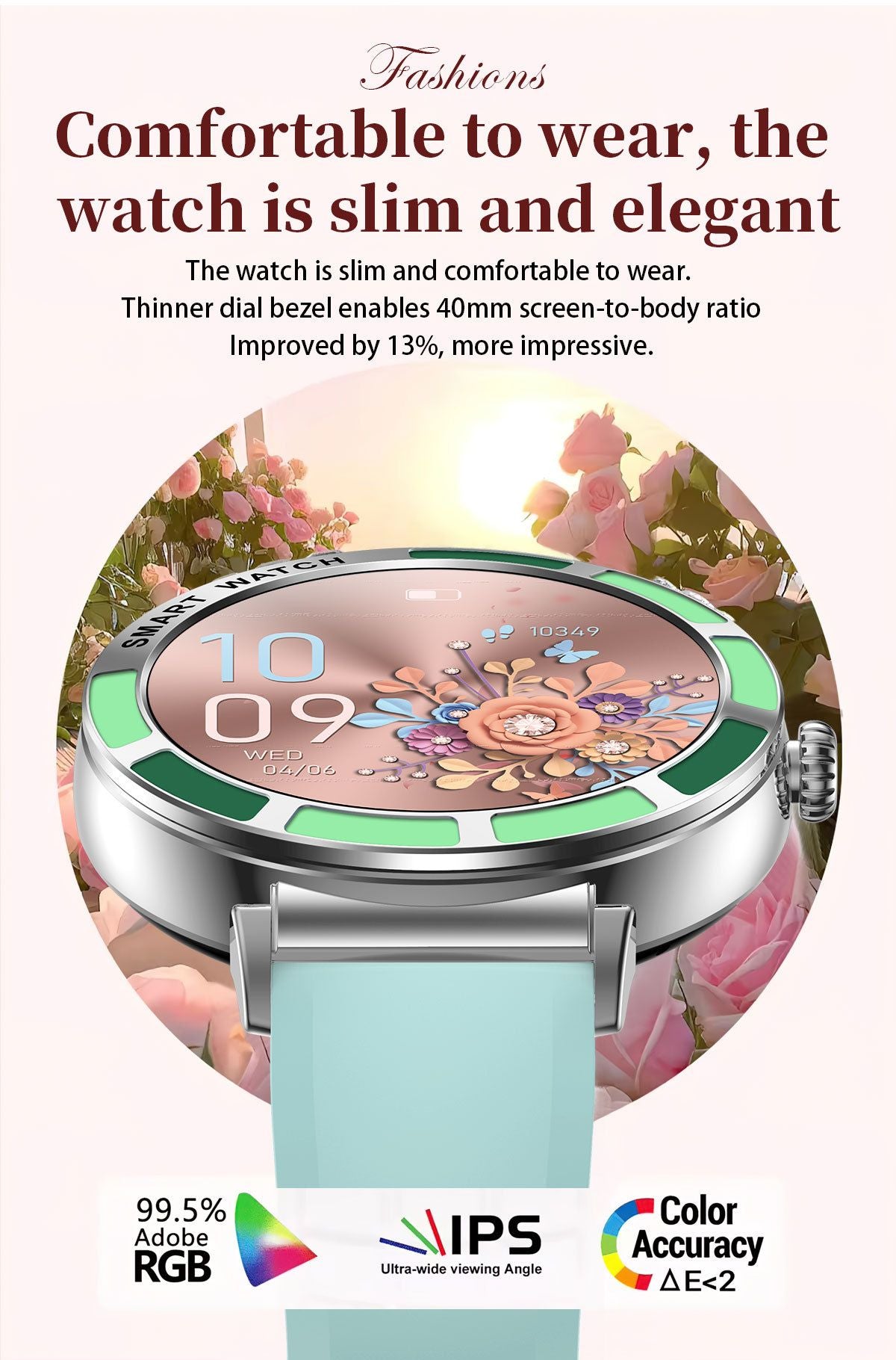 Bluetooth Smart Watch IP67 Waterproof Smartwatch with 100+Sports Modes-Silver