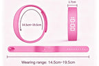 Digital Sports Watch Pedometer Vibrating Alarm Wristband - Pink
