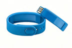 Digital Sports Watch Pedometer Vibrating Alarm Wristband - Blue