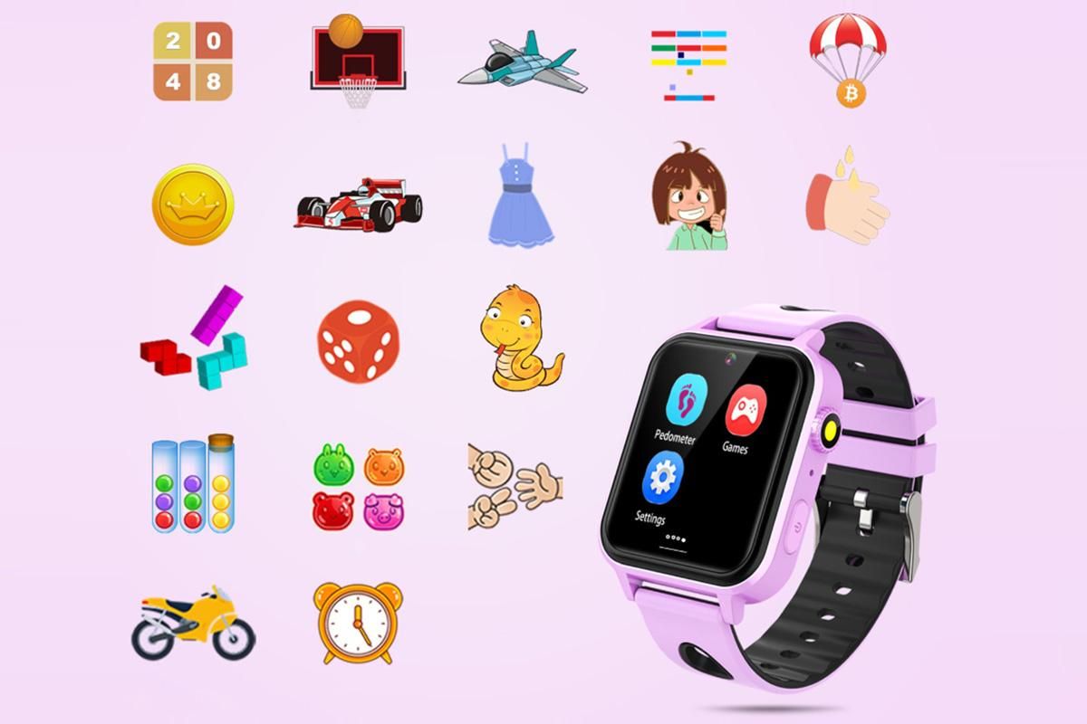 Smart Game Watch 30 Educational Games Word Learning for Boys Girls-Purple