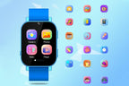 Smart Game Watch 30 Educational Games Word Learning for Boys Girls-Blue