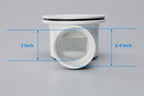 2 Inch Shower Base Drain Low Profile PVC Side Outlet with 90 Hole Strainer Reducer