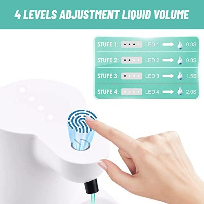 420ml Battery Powered Automatic Foam Soap Dispenser 4 Speed Adjustable Induction Type