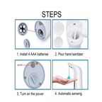 Automatic Soap Dispenser, Touchless Liquid Soap Dispenser with Induction Motion Sensor - Black
