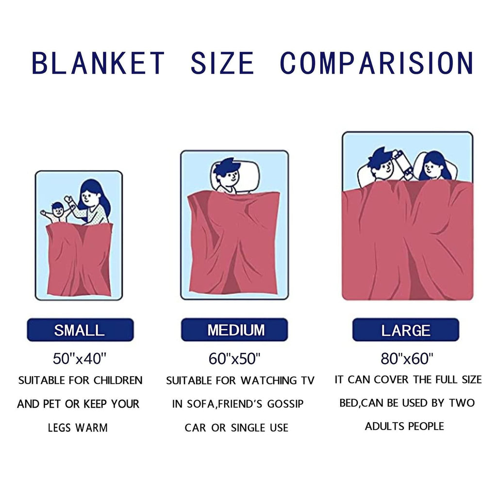 Flannel Throw Blanket Puppy Floral Print Soft Fleece Sofa Bed Cover 130x150cm