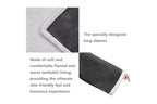 Sleeved Blanket Hoodie Flannel Sherpa TV Blanket Navy Blue