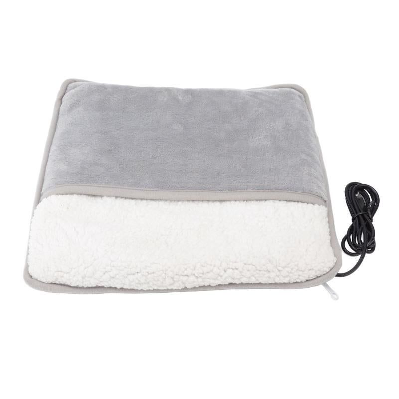 USB Electric Foot Warmer 5V Fast Heating Removable Washable Soft Foot Cover for Winter