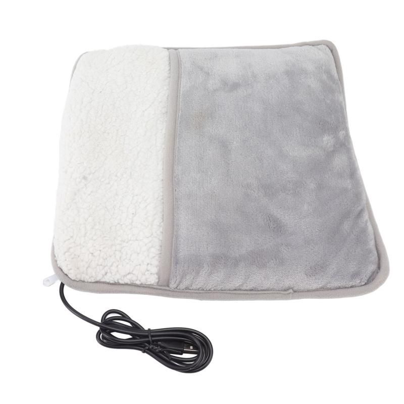 USB Electric Foot Warmer 5V Fast Heating Removable Washable Soft Foot Cover for Winter