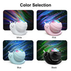 BT Speaker Night Light, Snail Starry Sky Projector Lamp, Creative Bedroom