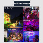 LED Starry Sky Projector Light Bedroom Ambient Light USB Night Light Bluetooth Speaker: White