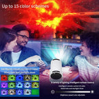 LED Starry Sky Projector Light Bedroom Ambient Light USB Night Light Bluetooth Speaker: White