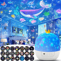 Rotating Star Projection Night Light 21 Films Bedroom Plug In Decorative Atmosphere Lamp