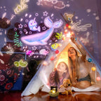 Rotating Star Projection Night Light 21 Films Bedroom Plug In Decorative Atmosphere Lamp