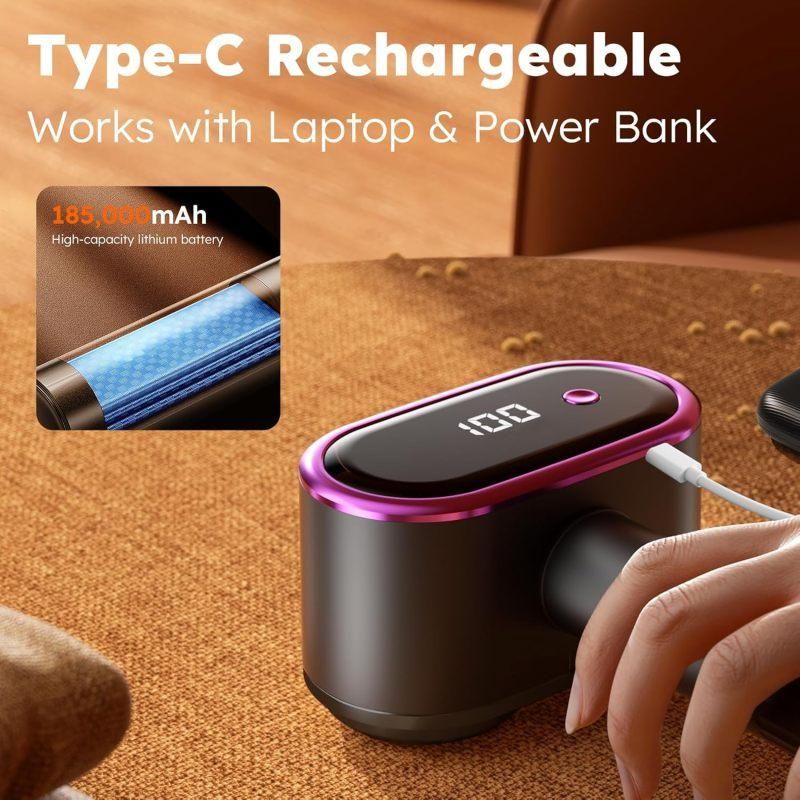 Fabric Shaver Lint Remover – 2 B 5-Speed USB-C Rechargeable for Clothes, Sweaters