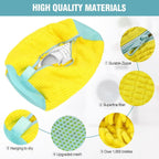 Laundry Bags 2 Pack Mesh Shoe Washing Bags with Hanging Hook Zipper Closure Yellow