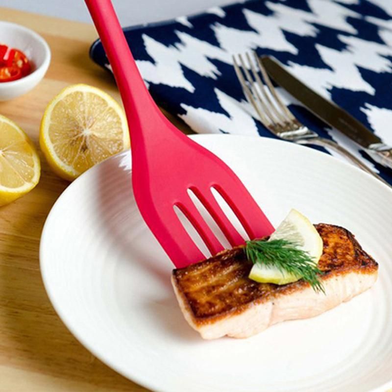 10pcs Silicone Kitchen Utensils Non-stick Cookware Spatula Spoon Cookware Set - Red