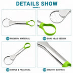 3-in-1 Stainless Steel Avocado Prep Tool, Slicer Pitter Scoop Fruit Gadget