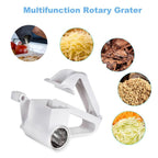 Handheld Rotary Stainless Steel Cheese Grater Multifunctional Vegetable Chocolate Shredder Slicer