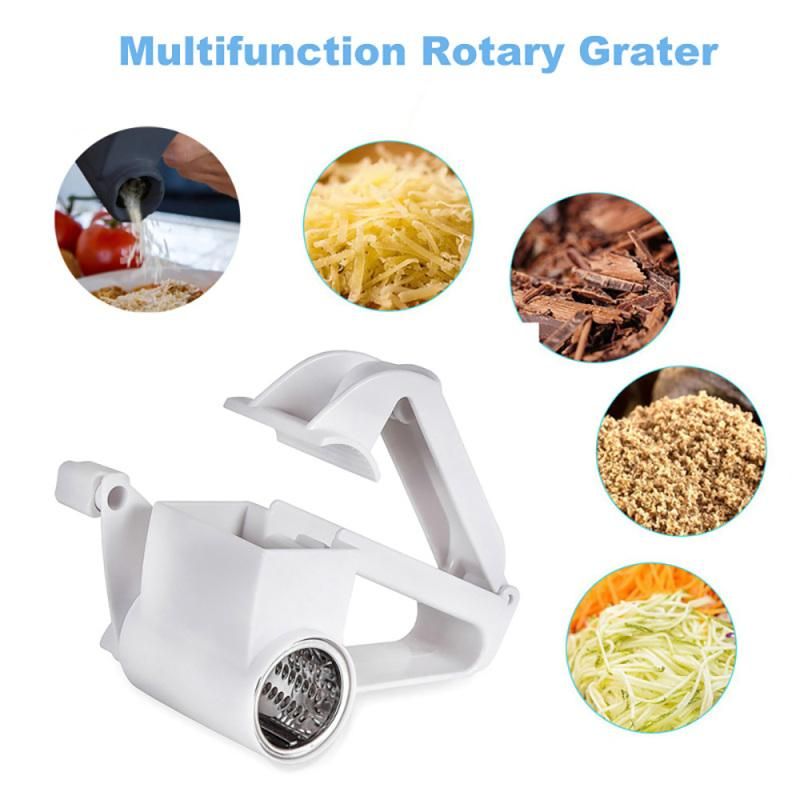 Handheld Rotary Stainless Steel Cheese Grater Multifunctional Vegetable Chocolate Shredder Slicer
