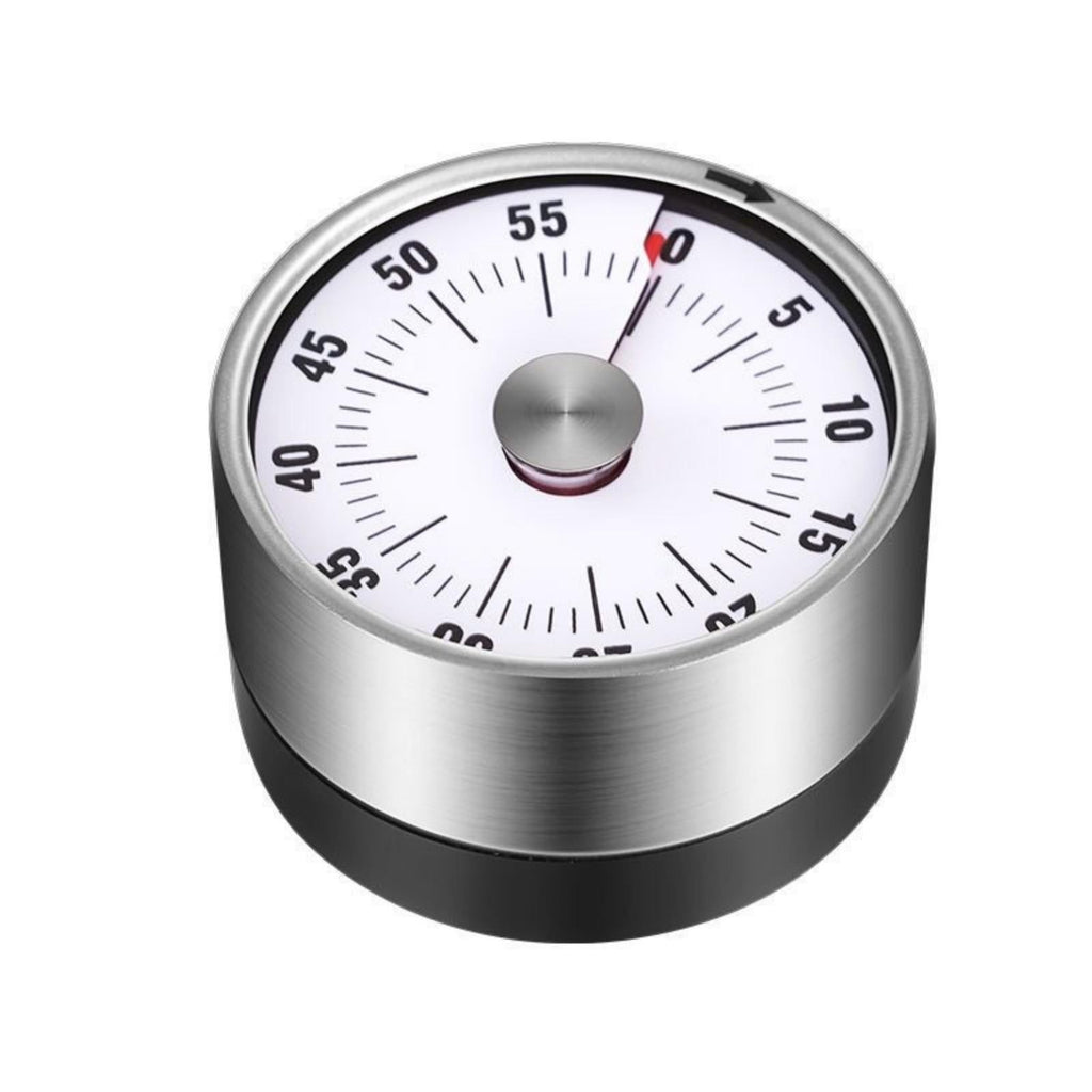 Stainless steel mechanical timer kitchen countdown timer portable mechanical timer red