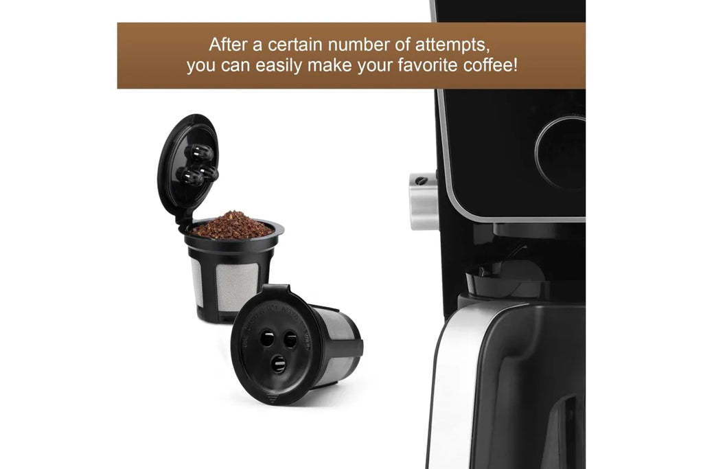 3PC Reusable Coffee Capsules - Black