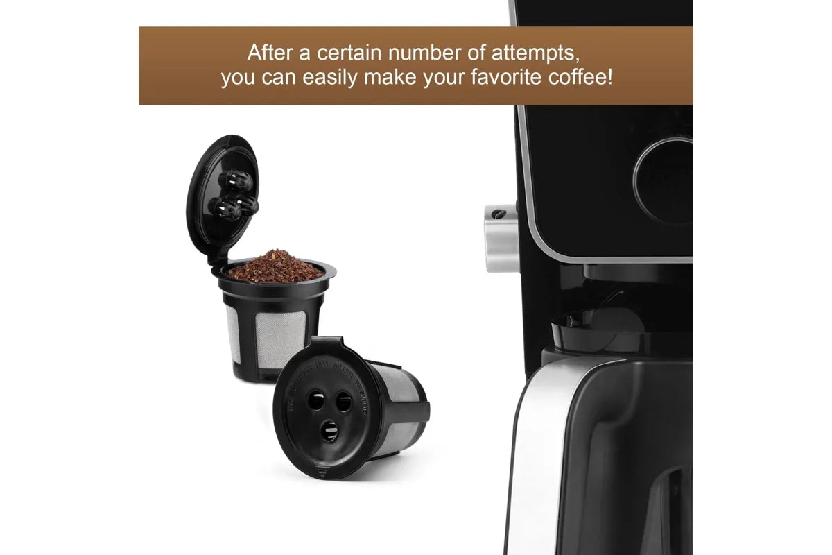 3PC Reusable Coffee Capsules - Black