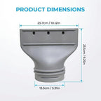 Flat Nozzle Adapter For Mobile Air Conditioner Exhaust Pipe Fits 13cm & 15cm Vent Hose Accessories