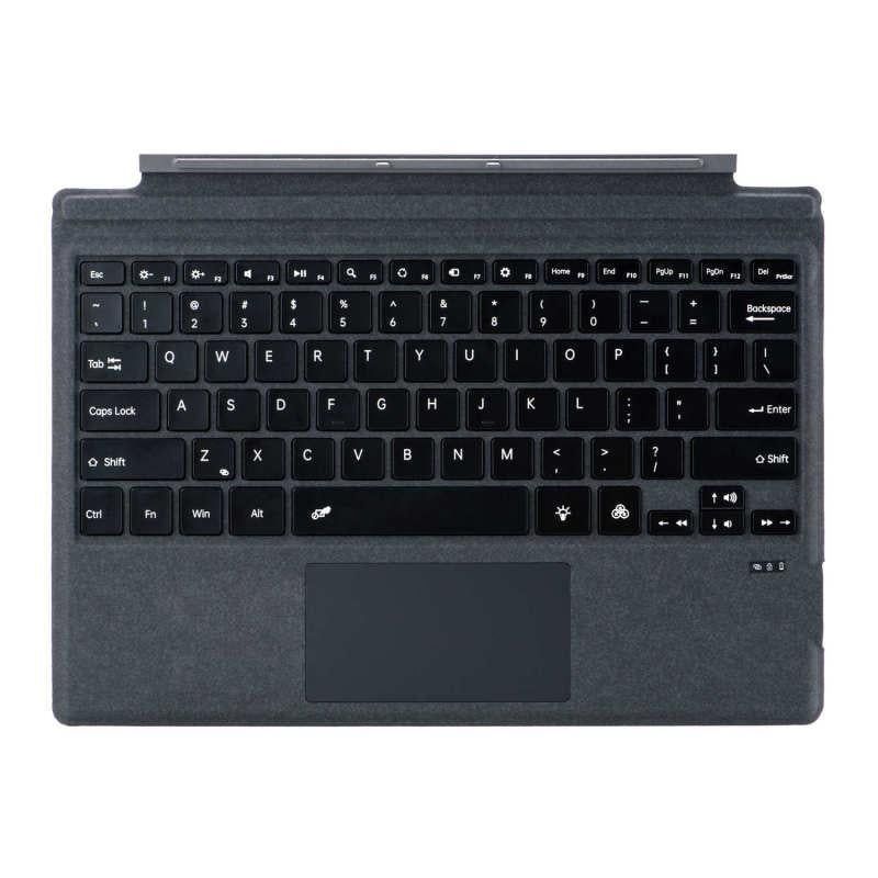 Bluetooth Tablet Keyboard with Touchpad for Surface Pro 5 Pro 6 Pro 7 Pro 7 Plus 12.3 Inch Dark Gray